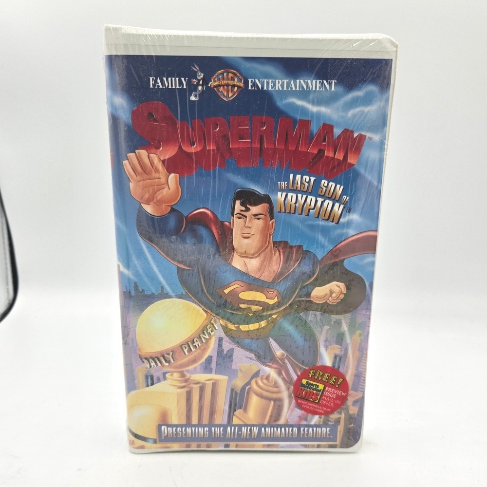 Vintage Superman: The‎ Last Son of Krypton (1996) VHS, New, Sealed